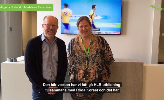 Magnus Ekelund och Madelaine Paterson från Bring